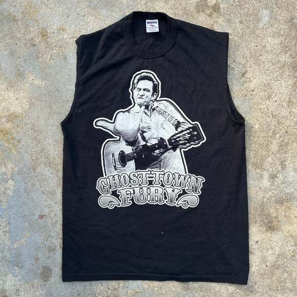 Jerzees Other - Vintage Johnny Cash Ghost Town Fury Sleeveless Shirt